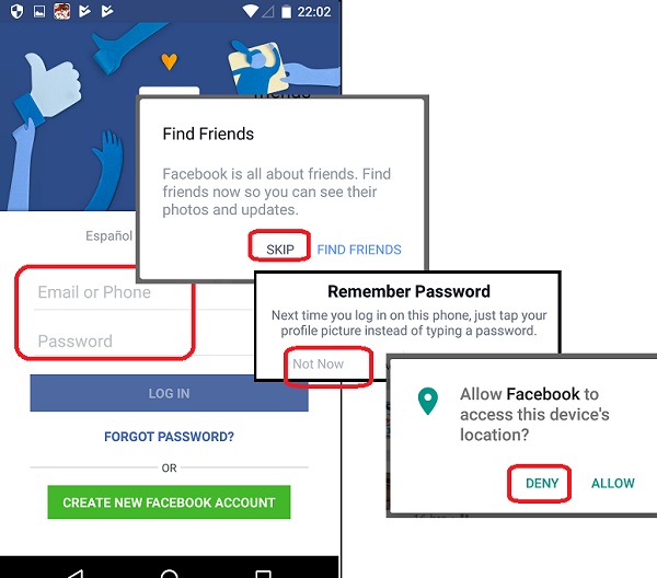 Facebook Login on Android Devices