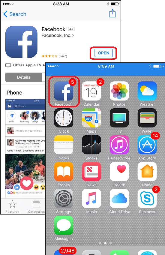 Download and Install Facebook for iPhone