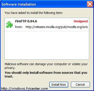 Mozilla Firefox 2.0 Add-on FireFTP