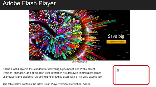 Internet Explorer 11 - Flash Player Disabled