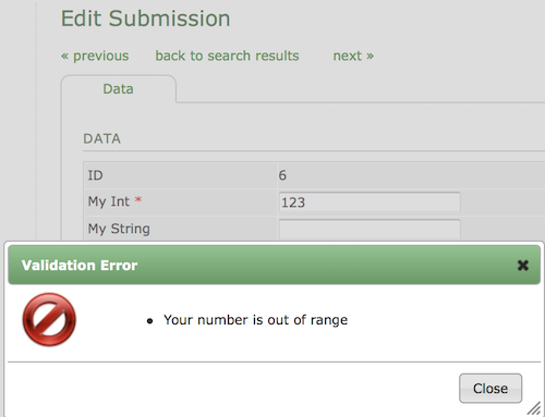 Form Tools - Custom Field Validation Rule