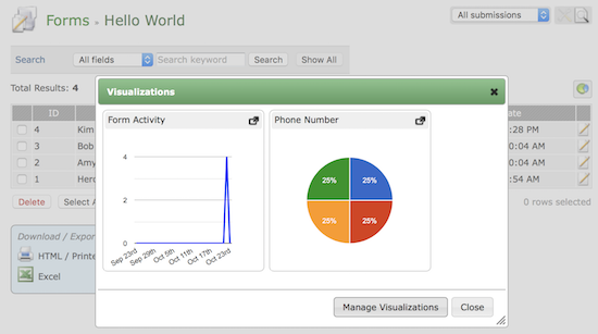 Form Tools - Data Visualization Module