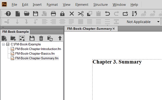 Example of FrameMaker Book