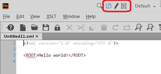 Switch XML Views in FrameMaker