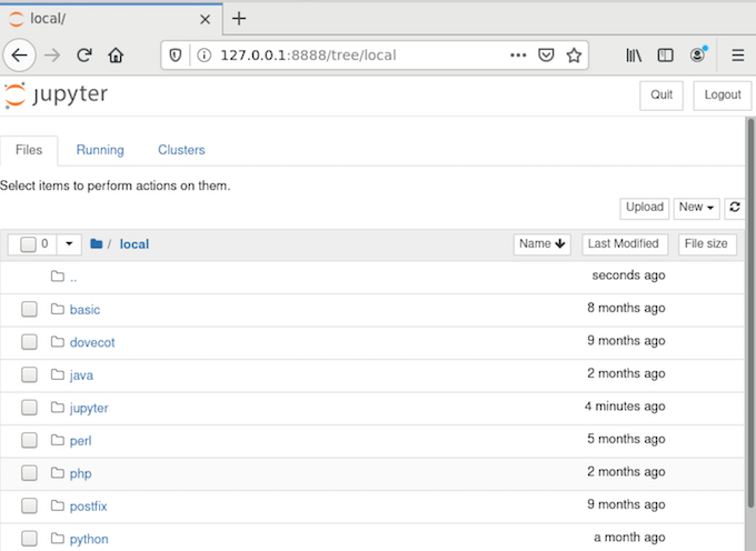 Jupyter Notebook - Local Server
