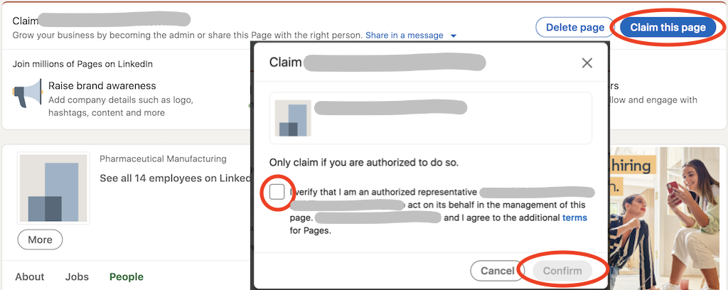 Claim a Company Page to Become the Admin