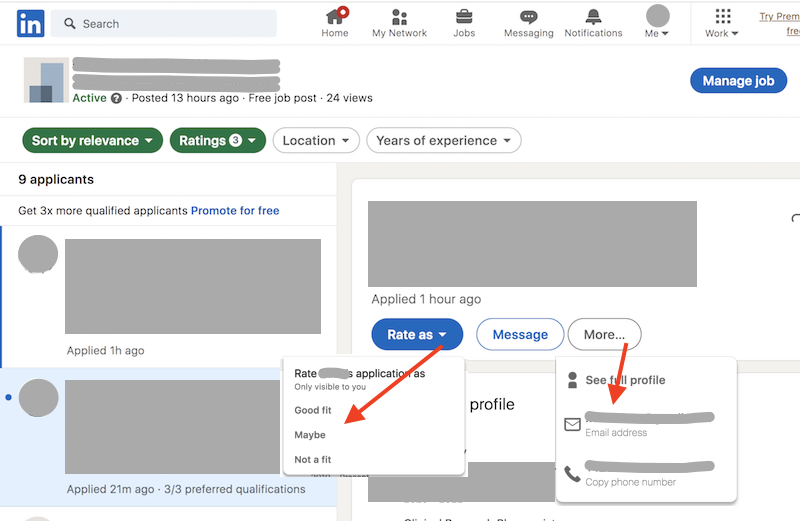 Communicate with Job Applicants
