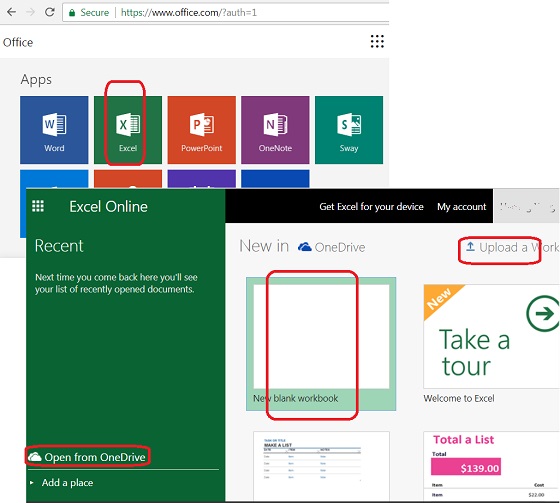 Use Excel Online in Microsoft Office 365
