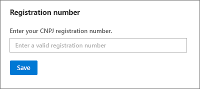 Registration Number Required by Microsoft 365 Business