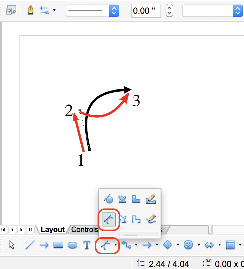 Draw 3-Point Bézier Curve