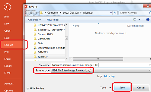 Convert PowerPoint to Images