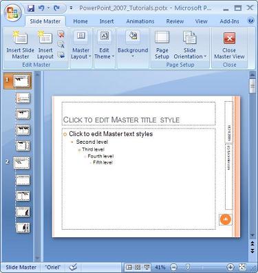 PowerPoint Slide Master
