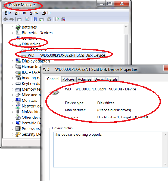 Hard Disk Brand and Model